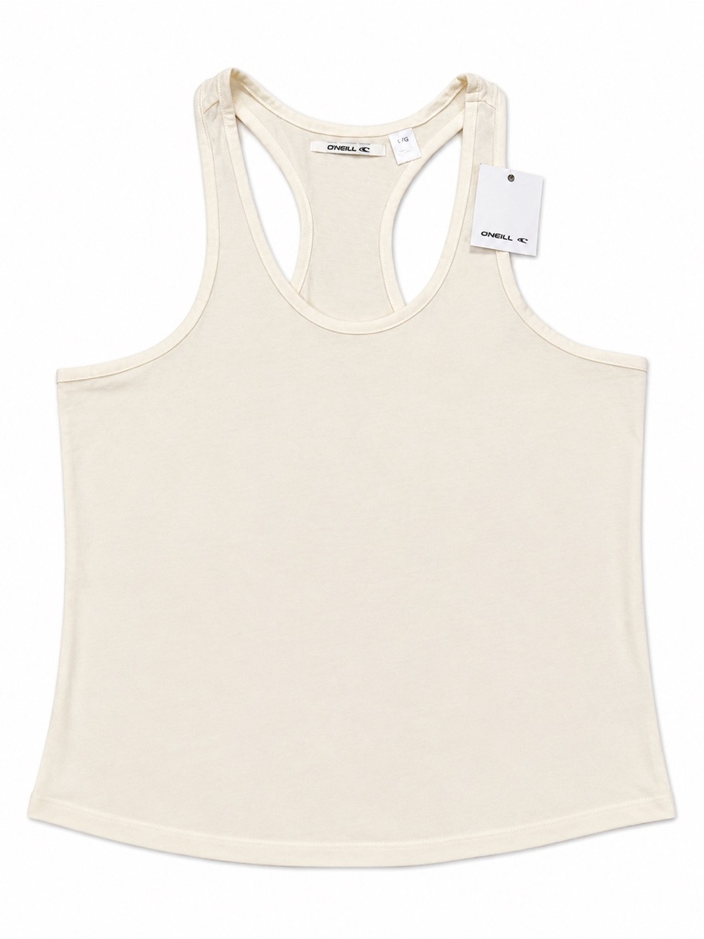 O'Neill Women's White Racerback Tank Top